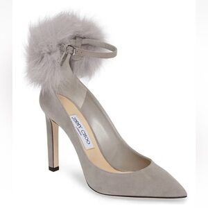 Jimmy Choo South Pump Grey Suede Size 37